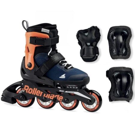 Детские Ролики – Rollerblade Microblade Black/Orange Combo