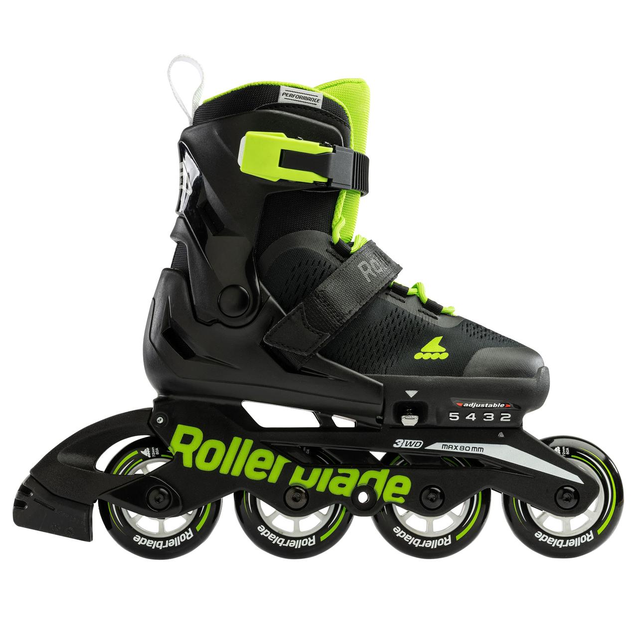 Детские ролики - Rollerblade Microblade Black/Green — изображение 4