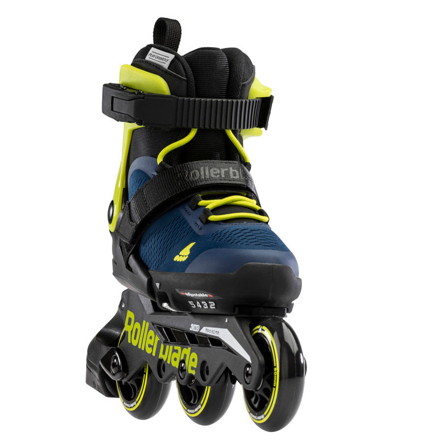 Дитячі Ролики - Rollerblade Microblade 3wd Blue/Lime - Зображення 2
