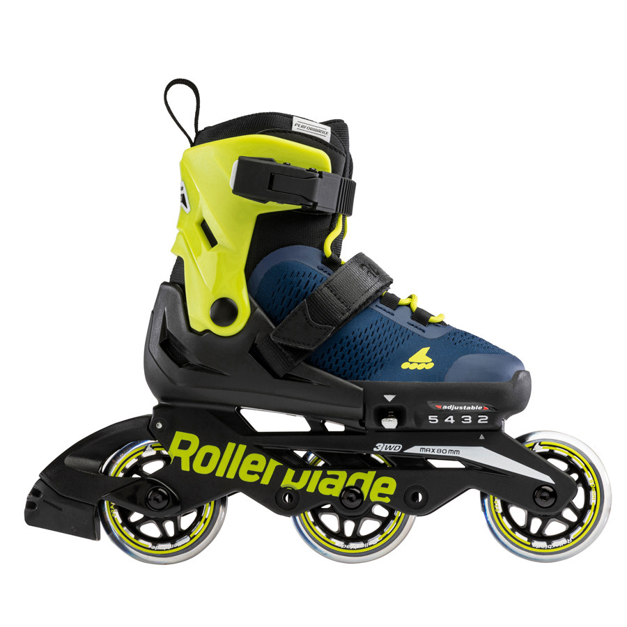 Дитячі Ролики - Rollerblade Microblade 3wd Blue/Lime - Зображення 4