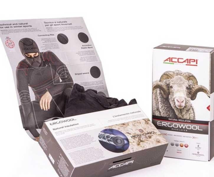 Чоловіча термофутболка з довгим рукавом Accapi Ergowool, Iron/Black - Зображення 6