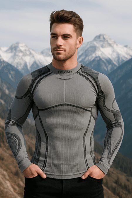 Чоловіча термофутболка з довгим рукавом Accapi Ergoracing, Grey