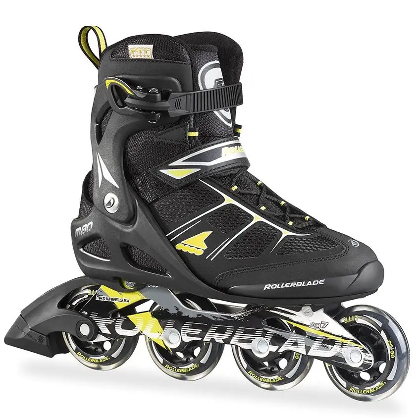 Роликовые коньки- Rollerblade MACROBLADE 80 black/lime