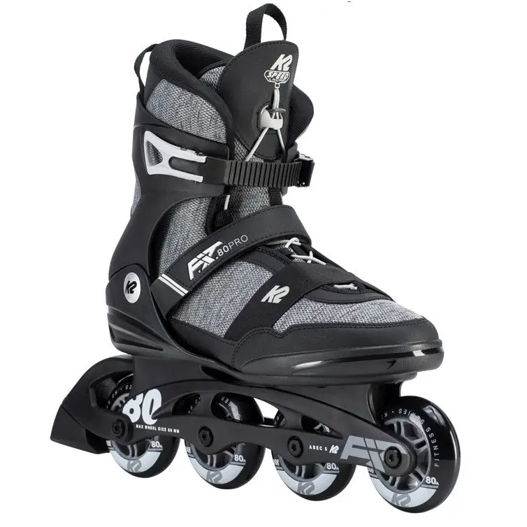 Роликовые коньки - K2 F.I.T. 80 PRO Black/Grey