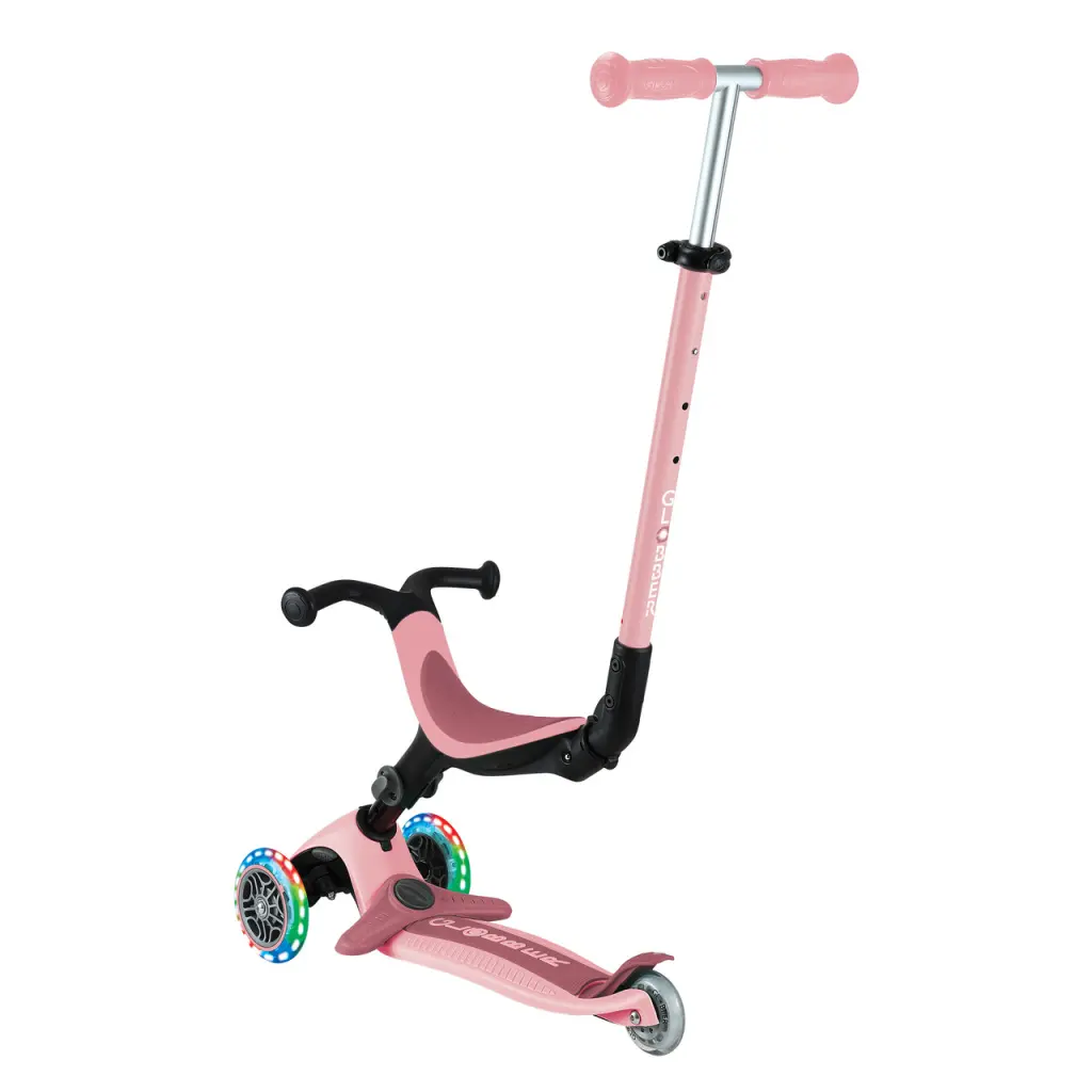 Самокат Globber - Go Up Active Lights Pastel Pink — изображение 4