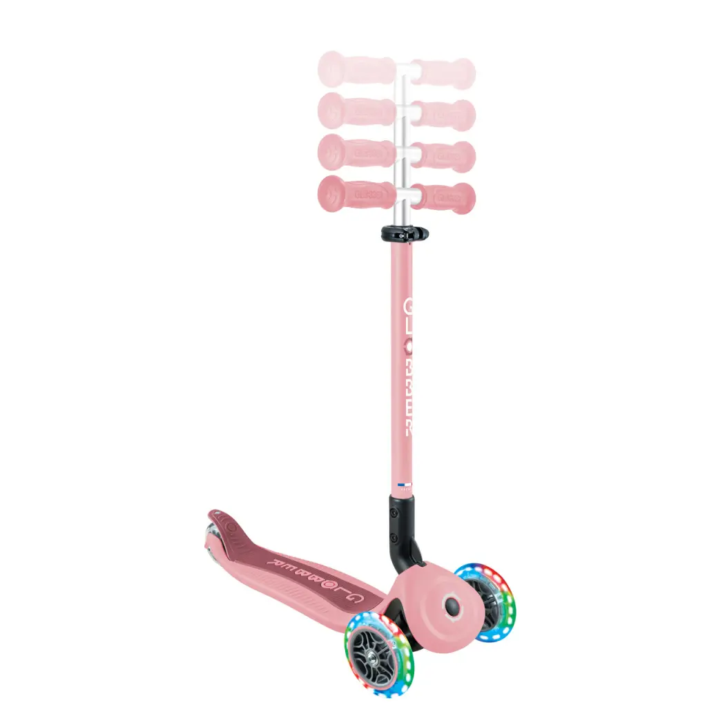 Самокат Globber - Go Up Active Lights Pastel Pink — изображение 5