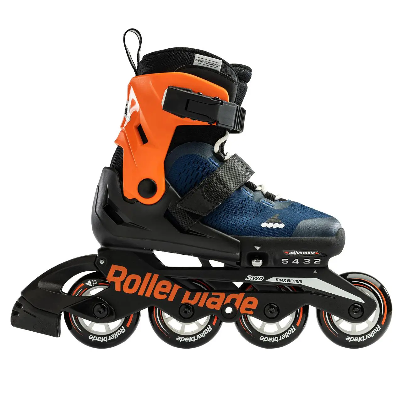 Детские Ролики - Rollerblade Microblade Black/Orange Cube — изображение 3