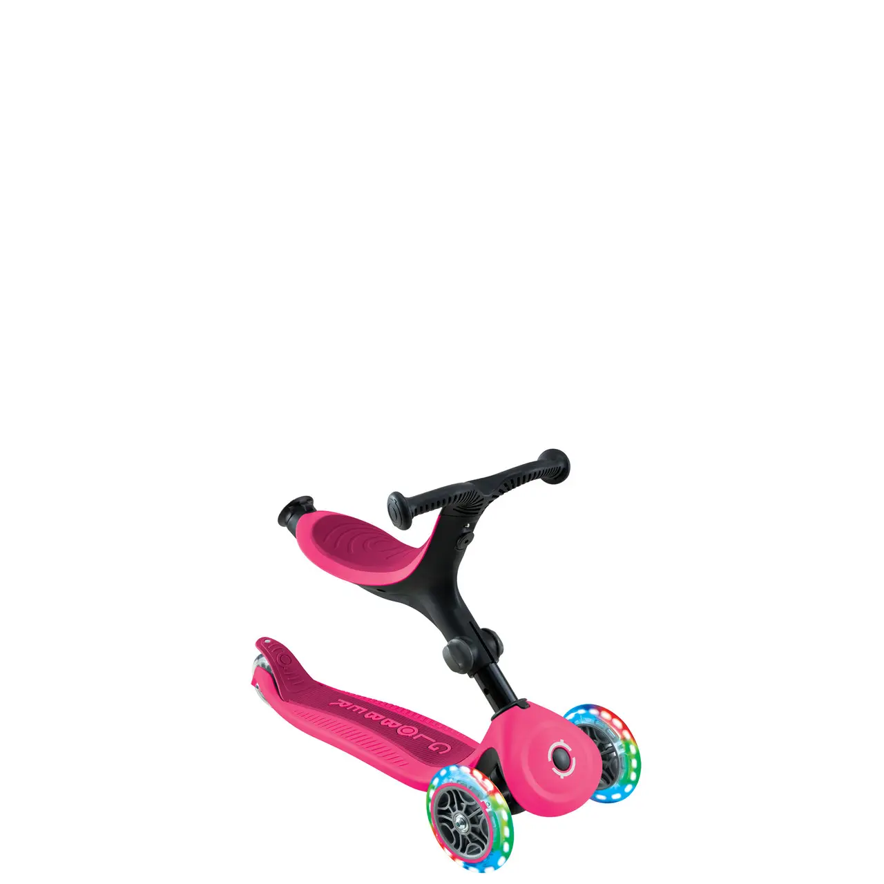 Самокат Globber - Go Up Active Lights Fuchsia — изображение 4