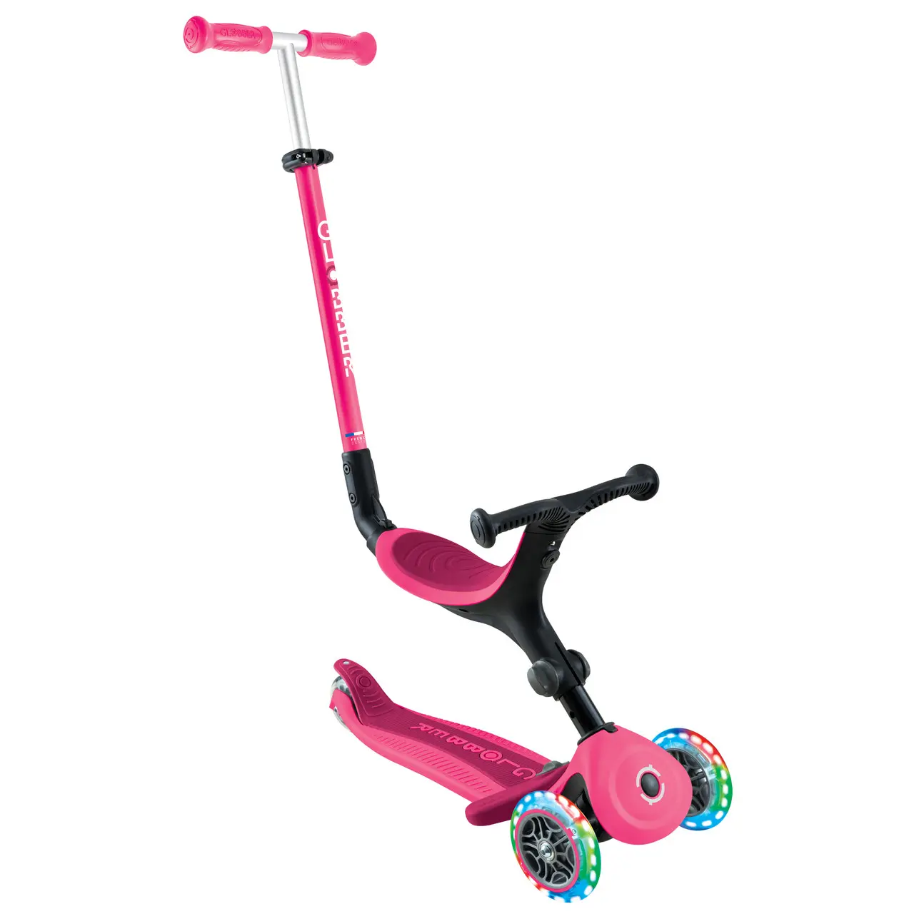 Самокат Globber - Go Up Active Lights Fuchsia — изображение 2